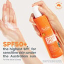 AVENE SUNSITIVE SUNSCREEN CHILDREN SPRAY SPF 50+ 200ML thumbnail 4