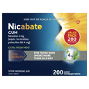 NICABATE GUM REGULAR EXTRA FRESH MINT 4MG 200 PACK thumbnail 2