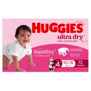 HUGGIES JUMBO ULTRADRY NAPPIES TODDLER GIRL 72 PACK thumbnail 4