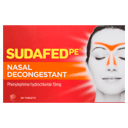 SUDAFED PE NASAL DECONGESTANT 24 TABLETS thumbnail 2