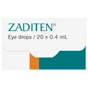 ZADITEN PRESERVATIVE FREE ALLERGY EYE DROPS 0.4ML 20 PACK thumbnail 6
