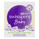 SWISSPERS BABY ORGANIC COTTON TIPS PAPER STEMS 40 PACK thumbnail 1