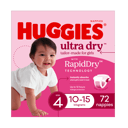 HUGGIES JUMBO ULTRADRY NAPPIES TODDLER GIRL 72 PACK thumbnail 3