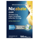 NICABATE EXTRA FRESH 2MG GUM 100 PACK thumbnail 2