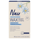 NAIR SOFT NATURAL WAX STRIPS LARGE LEGS & BODY 40 PACK thumbnail 1