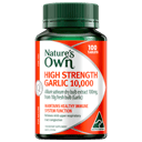 NATURES OWN HIGH STRENGTH GARLIC 10000MG 100 TABLETS thumbnail 1