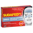 SUDAFED PE SINUS + ANTI-INFLAMMATORY PAIN 24 TABLETS thumbnail 1