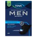 TENA MEN SHIELDS ACTIVE FIT 1D EXTRA LIGHT 14 PACK thumbnail 2
