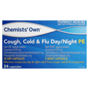 CHEMISTS OWN COUGH, COLD & FLU DAY/NIGHT PE 24 CAPLETS thumbnail 2