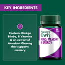 NATURES OWN MIND MEMORY & ENERGY 50 TABLETS thumbnail 5