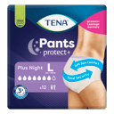 TENA UNISEX PANTS CULOTTES PLUS NIGHT 7D LARGE 12 PACK thumbnail 2