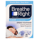 BREATHE RIGHT NASAL STRIPS CLEAR LARGE 30 PACK thumbnail 2