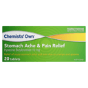 CHEMISTS OWN STOMACH ACHE & PAIN RELIEF 20 TABLETS thumbnail 2