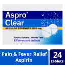 ASPRO CLEAR ASPIRIN 300MG 24 EFFERVESCENT TABLETS thumbnail 7