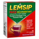 LEMSIP MAX DECONGESTANT BLACKCURRANT SACHETS 10 PACK thumbnail 1