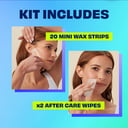 NAIR SOFT NATURAL WAX STRIPS MINI FACE & SMALL AREAS 20 PACK thumbnail 5