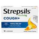 STREPSILS HERBAL COUGH  HONEY LEMON 16 LOZENGES thumbnail 7