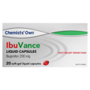 CHEMISTS OWN IBUVANCE 200MG 20 CAPSULES thumbnail 2
