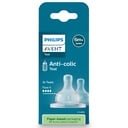 AVENT ANTI COLIC TEAT SILICONE FAST 2 PACK thumbnail 2