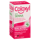 COLOXYL WITH SENNA CONSTIPATION RELIEF 30 TABLETS thumbnail 1