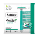 SCHICK EXACTA 2 DISPOSABLE RAZOR MEN 5 + 1 PACK thumbnail 1