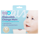 BABY U DISPOSABLE CHANGE MATS 10 PACK thumbnail 2