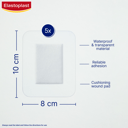 ELASTOPLAST WATERPROOF XXL DRESSING 8CM X 10CM 5 PACK thumbnail 3