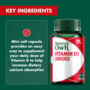 NATURES OWN VITAMIN D3 1000IU 200 CAPSULES thumbnail 5