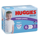 HUGGIES ULTRADRY NAPPY PANTS JUNIOR BOY 24 PACK thumbnail 1