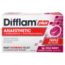 DIFFLAM PLUS ANAESTHETIC WILD BERRY THROAT 16 LOZENGES thumbnail 2