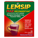LEMSIP MAX DECONGESTANT BLACKCURRANT SACHETS 10 PACK thumbnail 2