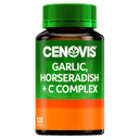 CENOVIS GARLIC HORSERADISH + C COMPLEX 120 CAPSULES thumbnail 5
