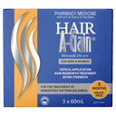 HAIR A-GAIN TREATMENT SOLUTION 5% 60ML 5 PACK thumbnail 1