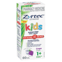 ZYRTEC KIDS LIQUID GRAPE 60ML thumbnail 1