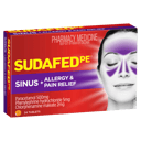 SUDAFED PE SINUS ALLERGY & PAIN 24 TABLETS thumbnail 1