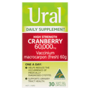 URAL HIGH STRENGTH CRANBERRY 60000MG CAPSULES 30 thumbnail 2
