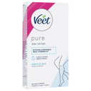 VEET PURE COLD WAX STRIPS LEGS & BODY SENSITIVE SKIN 20 PACK thumbnail 1