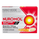 NUROMOL 200MG 10 LIQUID CAPSULES thumbnail 1