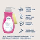 VEET IN SHOWER HAIR REMOVAL CREAM SENSITIVE 400ML thumbnail 3