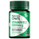 NATURES OWN VITAMIN B12 1000MCG 60 TABLETS thumbnail 1