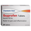 CHEMISTS OWN IBUPROFEN 200MG 24 TABLETS thumbnail 1