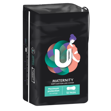 U BY KOTEX PADS MATERNITY 10 PACK