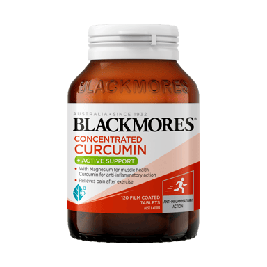 BLACKMORES CONCENTRATED CURCUMIN + ACTIVE SUPPORT 120 TABLETS