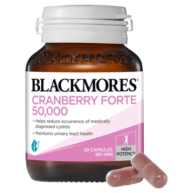 BLACKMORES CRANBERRY FORTE 50000 30 CAPSULES