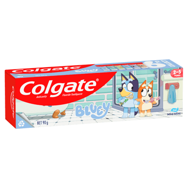 COLGATE TOOTHPASTE KIDS BLUEY 2-5 YEARS MINT GEL 90G