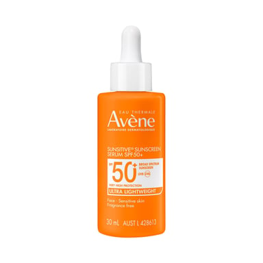 AVENE SUNSITIVE SUNSCREEN SERUM SPF 50+ FLUID 30ML