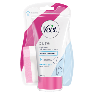 VEET IN SHOWER HAIR REMOVAL CREAM SENSITIVE 150ML