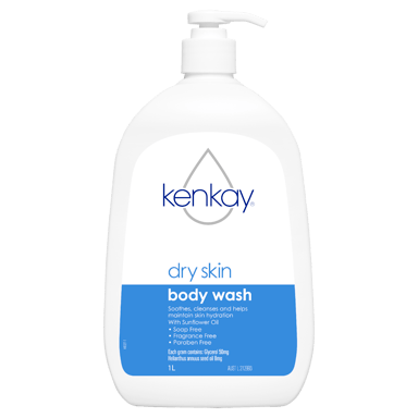 KENKAY DRY SKIN BODY WASH PUMP 1 LITRE