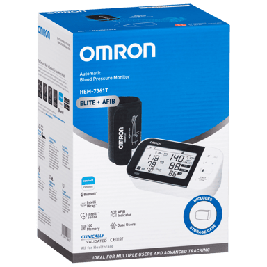 OMRON BLOOD PRESSURE MONITOR PLUS AFIB HEM7361T