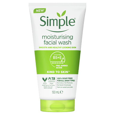 SIMPLE MOISTURISING FACIAL WASH 150ML